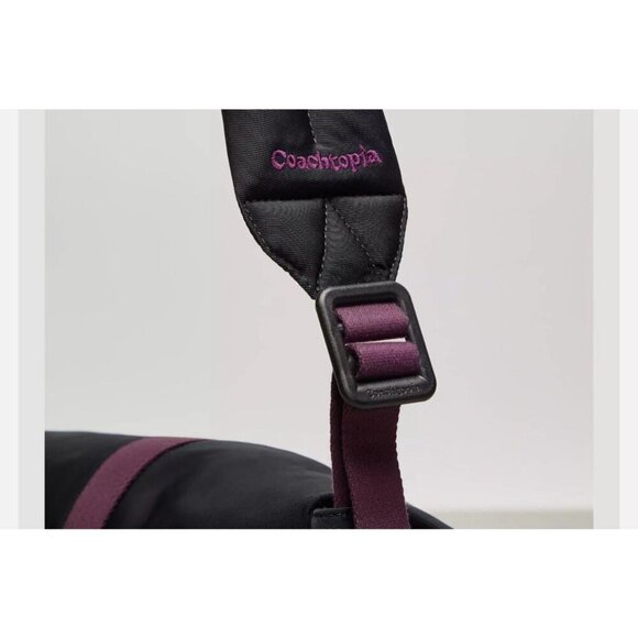 Coach Coachtopia Loop Puffy Wavy Dinky Bag in Black & Purple - NWT - Picture 6 of 6